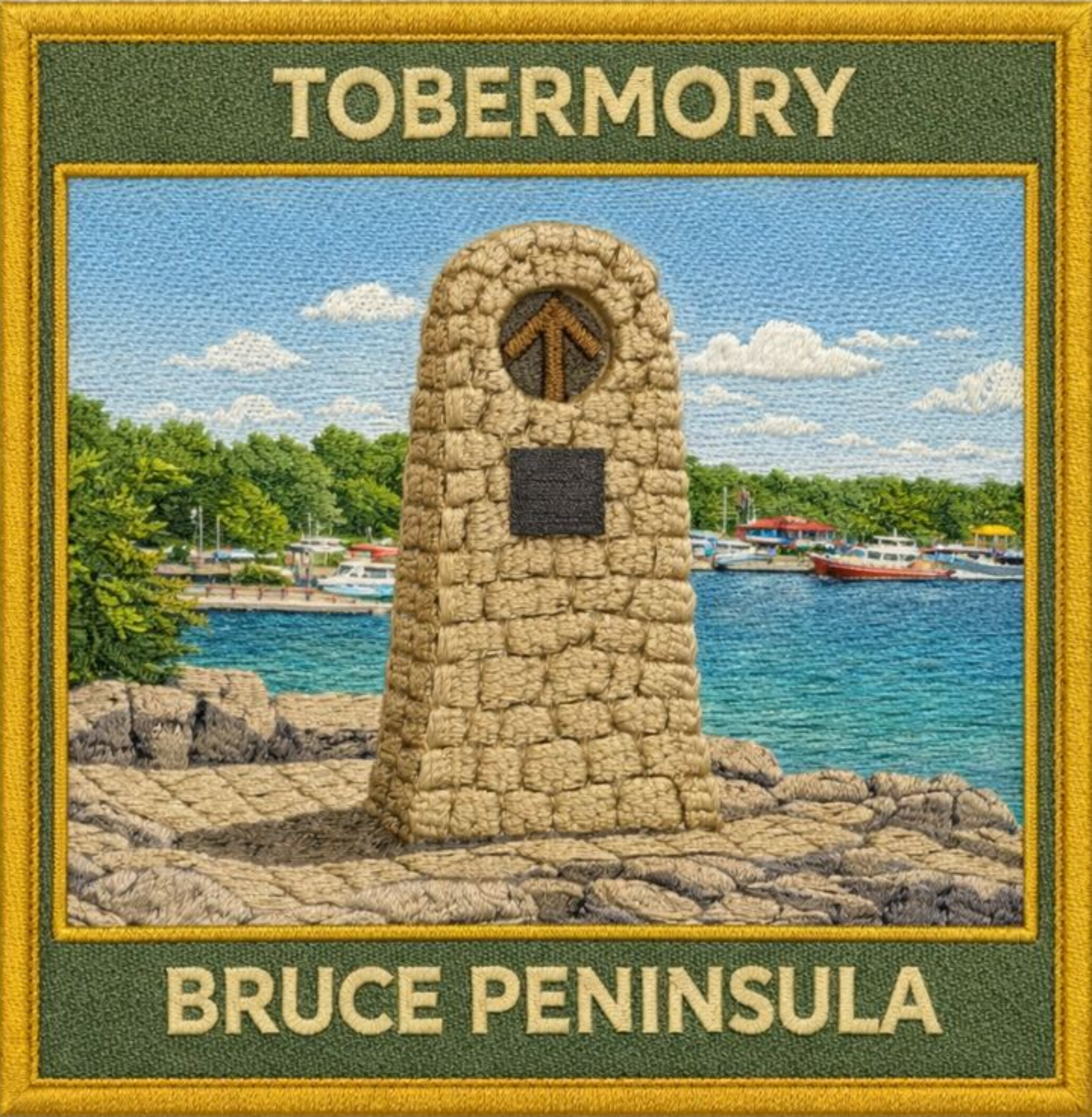 Tobermory carin embroidery design shirt